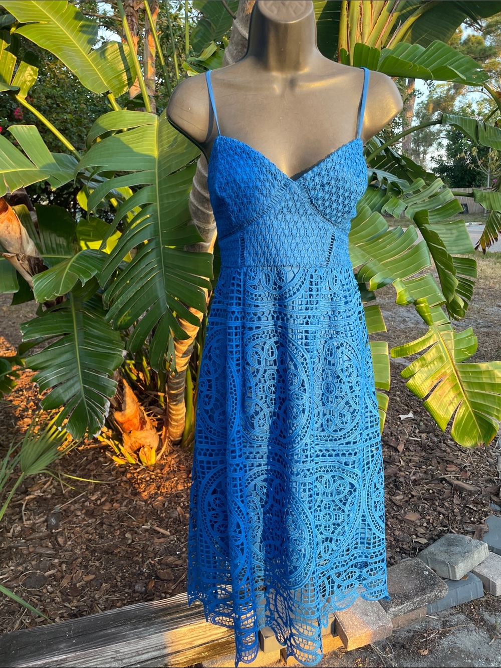 lulu’s lace dress with a lace up back